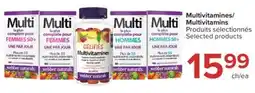 Jean Coutu WEBBER NATURALS Multivitamines Selected products offer