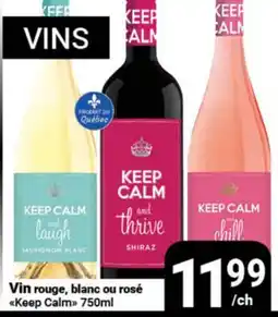 Pasquier Vin rouge, blanc ou rosé Keep Calm offer
