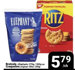 Pasquier Bretzels Elephant et Craquelins original Ritz offer