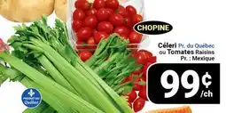 Pasquier Céleri ou Tomates Raisins offer