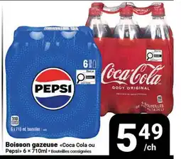 Pasquier Boisson gazeuse Coca Cola ou Pepsi offer