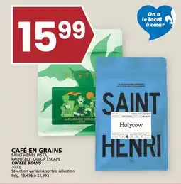 Rachelle-Bery Grocery SAINT-HENRI, PISTA, PAQUEBOT OR ESCAPE COFFEE BEANS offer