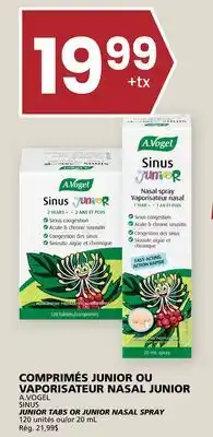 Rachelle-Bery Grocery A.VOGEL SINUS JUNIOR TABS OR JUNIOR NASAL SPRAY offer