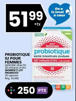 Rachelle-Bery Grocery GENUINE HEALTH WOMEN'S UTI PROBIOTIC offer