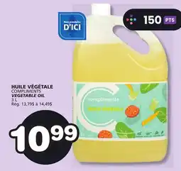 Marches Tradition COMPLIMENTS VEGETABLE OIL offer