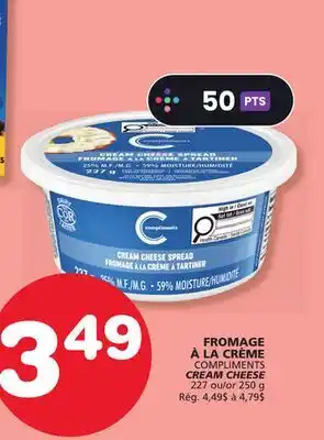 Marches Tradition COMPLIMENTS CREAM CHEESE offer