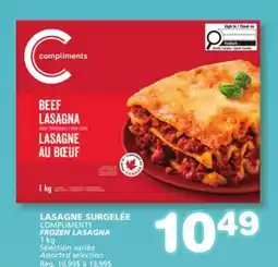 Marches Tradition COMPLIMENTS FROZEN LASAGNA offer
