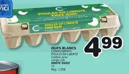 Marches Tradition COMPLIMENTS WHITE EGGS offer