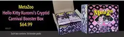 GameStop MetaZoo Hello Kitty Kuromi's Cryptid Carnival Booster Box offer