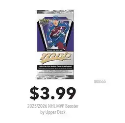 GameStop 2025/2026 NHL MVP Booster by Upper Deck offer