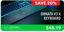 GameStop RAZER ORNATA V3 X KEYBOARD offer