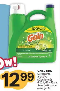 Brunet GAIN, TIDE Détergents à lessive sélectionnés offer