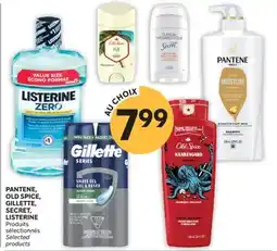 Brunet PANTENE, OLD SPICE, GILLETTE, SECRET, LISTERINE Produits sélectionnés offer