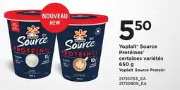 Provigo YOPLAIT SOURCE PROTÉINES, 650 G | YOPLAIT SOURCE PROTEIN offer
