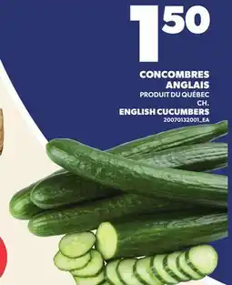 Provigo CONCOMBRES ANGLAIS | ENGLISH CUCUMBERS offer