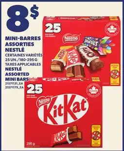 Provigo MINI-BARRES ASSORTIES NESTLÉ, 25 UN./180-295 G | NESTLÉ ASSORTED MINI BARS offer