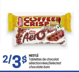 Uniprix NESTLÉ Tablettes de chocolat sélectionnées/Selected chocolate bars offer