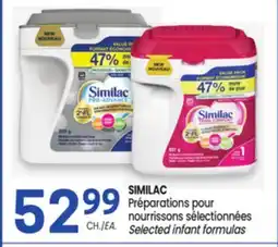 Uniprix SIMILAC Préparations pour nourrissons sélectionnées/ Selected infant formulas offer