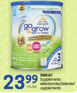 Uniprix SIMILAC Suppléments sélectionnés/Selected supplements offer