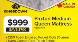 Leon's Kingsdown Paxton Medium Euro Top Queen Mattress offer