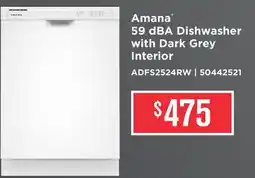Leon's Amana White Dishwasher with Quick Wash Cycle - ADFS2524RW offer
