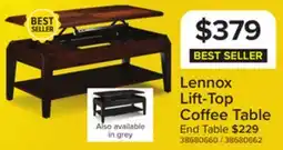 Leon's Lennox 47 Lift-Top Coffee Table - Walnut offer