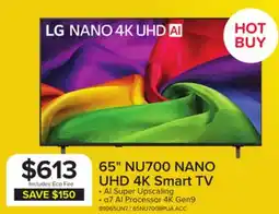 Leon's LG 65 4K Smart NANO UHD NU700 TV - 65NU700BPUA.ACC offer