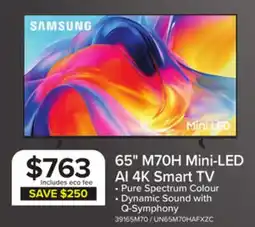 Leon's Samsung 65 Mini LED M70H 4K Vision AI Smart TV - UN65M70HAFXZC offer