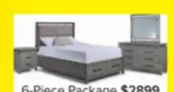 Leon's Chelsea 6-Piece Queen Storage Bed - Grey offer