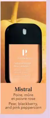 Jean Coutu Personnelle Pear, blackberry, and pink peppercorn offer