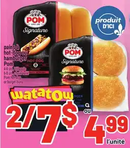 Metro PAINS À HOT-DOG HAMBURGER POM | POM HOT DOG OR BURGER BUNS offer