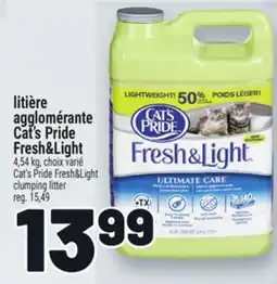 Metro LITIÈRE AGGLOMERANTE CAT'S PRIDE FRESH&LIGHT | CAT'S PRIDE FRESH&LIGHT ULTIMATE CARE offer