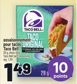 Metro ASSAISONNEMENT POUR TACOS TACO BELL | TACO BELL TACO SEASONING offer