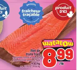Metro FILET DE TRUITE FRAIS | FRESH TROUT FILLET, ECONOMIC PACK offer