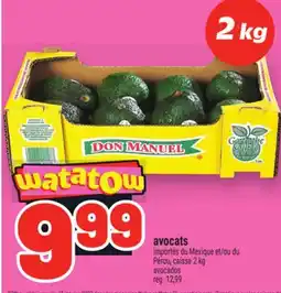 Metro AVOCATS | AVOCADOS offer