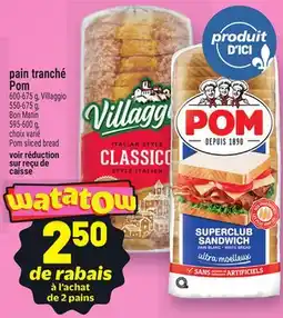 Metro PAIN TRANCHÉ POM | POM SLICED BREAD offer