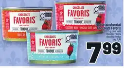 Metro FONDUE AU CHOCOLAT CHOCOLATSFAVORIS | CHOCOLATSFAVORIS CHOCOLATE FONDUE offer
