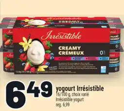 Metro YOGOURT IRRÉSISTIBLE | IRRÉSISTIBLE YOGURT offer
