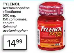 Brunet TYLENOL Acétaminophène sélectionné 500 mg, 150 comprimés, caplets offer