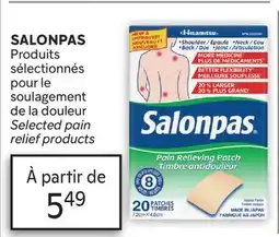 Brunet SALONPAS Produits sélectionnés pour le soulagement de la douleur offer