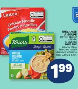 Marché Bonichoix LIPTON OR KNORR SOUP MIX offer