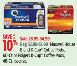 Canadian Tire Maxwell House Blend K-Cup Coffee Pods offer