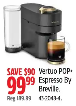 Canadian Tire Breville Vertuo POP+ Espresso offer