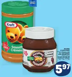 Marché Bonichoix KRAFT PEANUT BUTTER OR HAZELNUT SPREAD offer