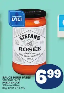 Marché Bonichoix STEFANO FAITA PASTA SAUCE offer