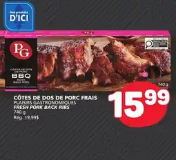 Marché Bonichoix PLAISIRS GASTRONOMIQUES FRESH PORK BACK RIBS offer