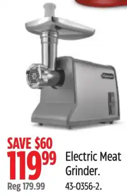 Canadian Tire Electric Meat Grinder offer
