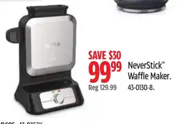 Canadian Tire Ninja NeverStick Waffle Maker offer