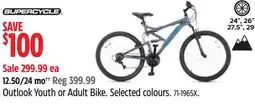 Canadian Tire Supercycle outlook youth or adult bike offer