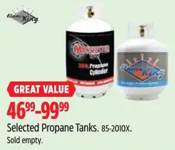 Canadian Tire Selected Propane Tanks offer
